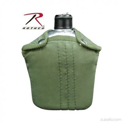 Rothco G.I. Canteen and Cover, Olive, O/S